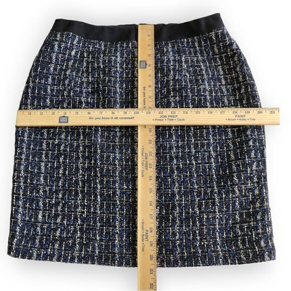 WHBM WHITE HOUSE BLACK MARKET BLUE BLACK CAREER SKIRT SIZE 10 - Picture 3 of 8